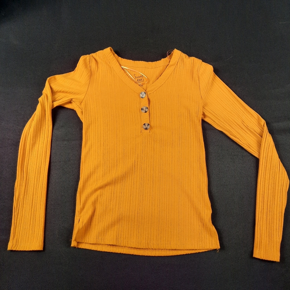 Sweet tea by pink rose long sleeve shirt size XS